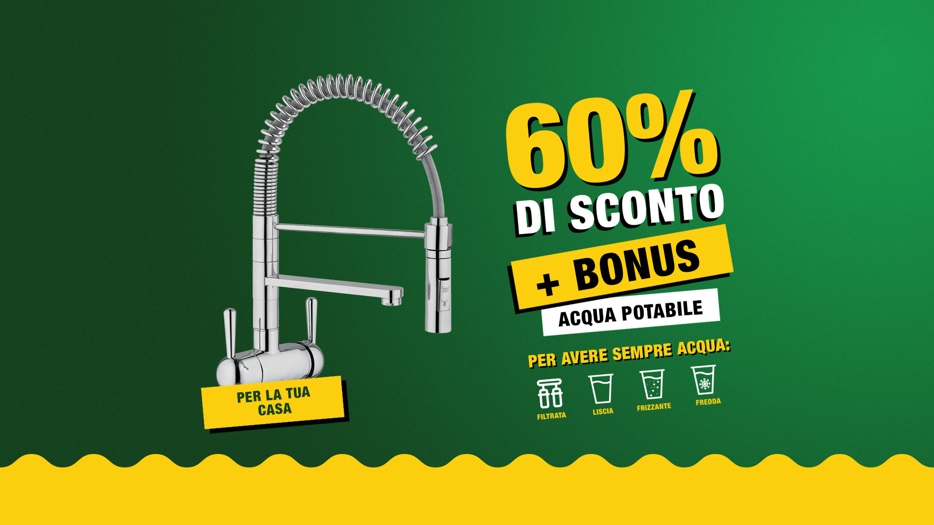 erogatore d'acqua uso domestico