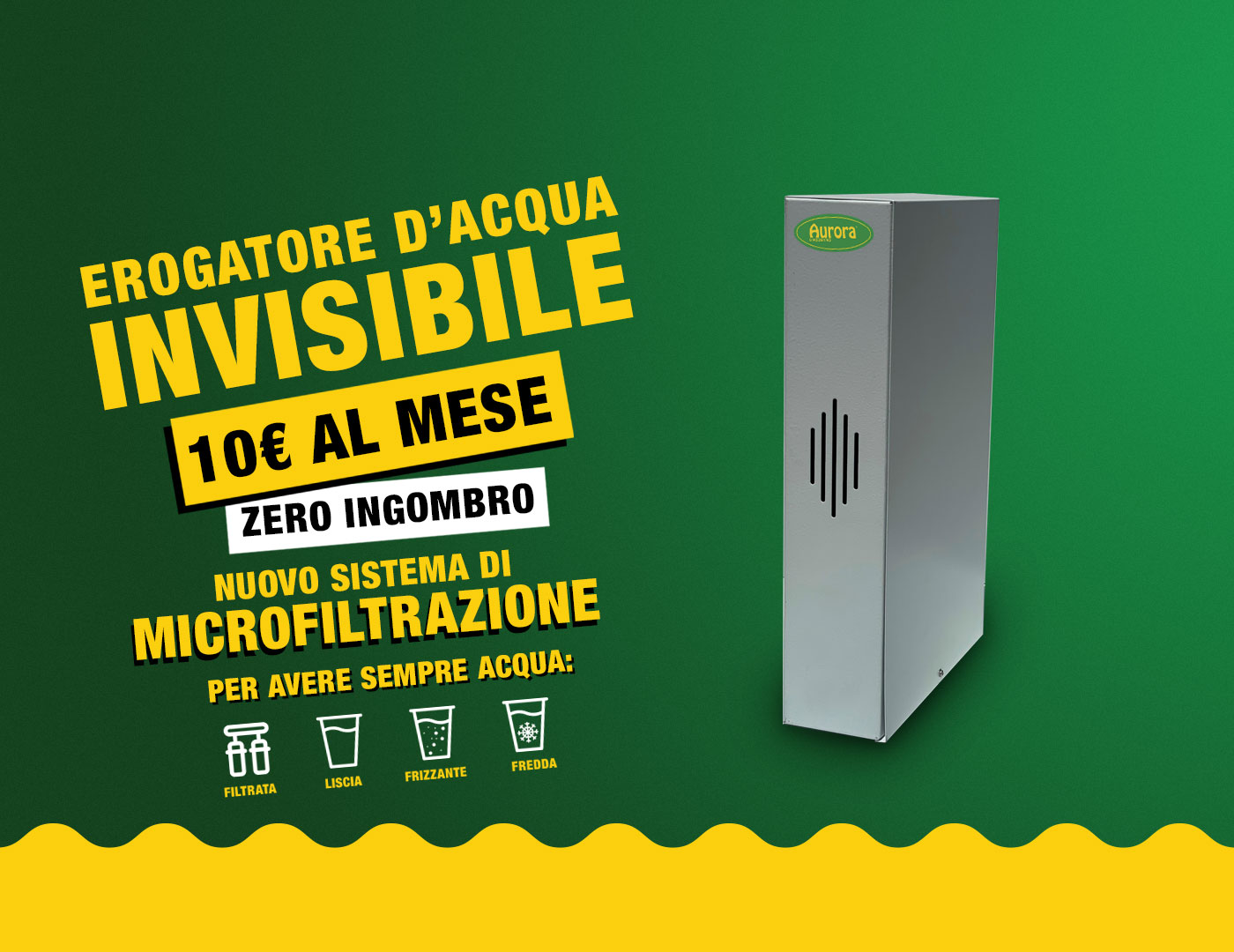 erogatore d‘acqua invisibile aurora d’agostino